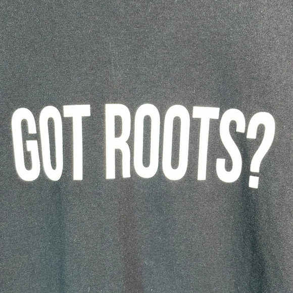 5/$25 HAIR Stylist Got Roots Graphic T-Shirt Black Glitter White Boxy Fit Crew L - Picture 3 of 15